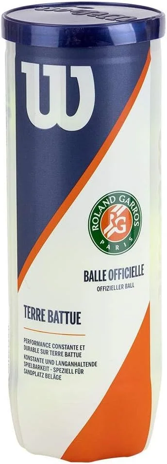 Bola de tênis Wilson Roland Garros, para saibro, pacote com 3