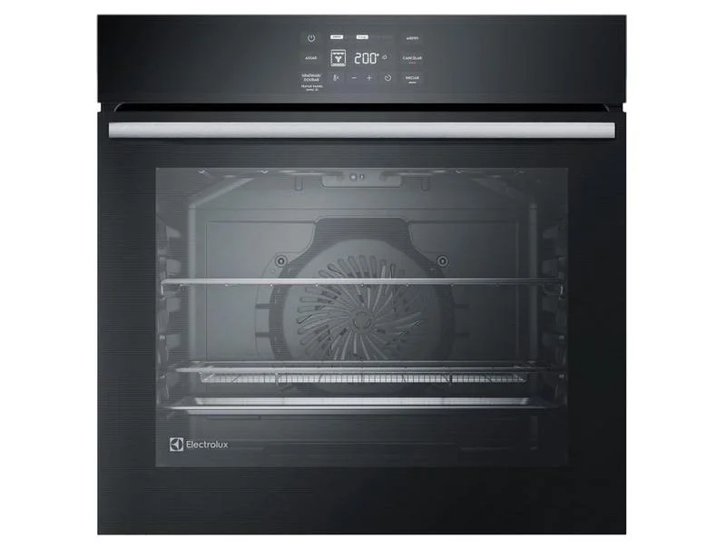 Forno Elétrico de Embutir Multifuncional Electrolux Experience OE8EA 80L AirFry 220V Vidro Preto
