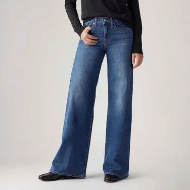 Calça Jeans Levi's® Baggy Wideleg Lavagem Escura
