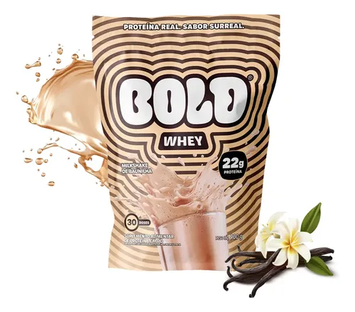 Whey Bold Baunilha (900g) 3w Whey Concentrado + Iso + Hidro Sabor Milkshake De Baunilha
