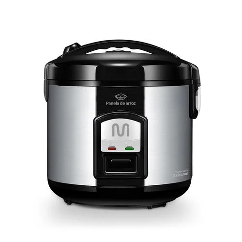 Panela de Arroz 10 Xícaras de Inox, Função Manter Aquecido e Bandeja a Vapor 127v-700w Multi - GO005OUT [Reembalado]