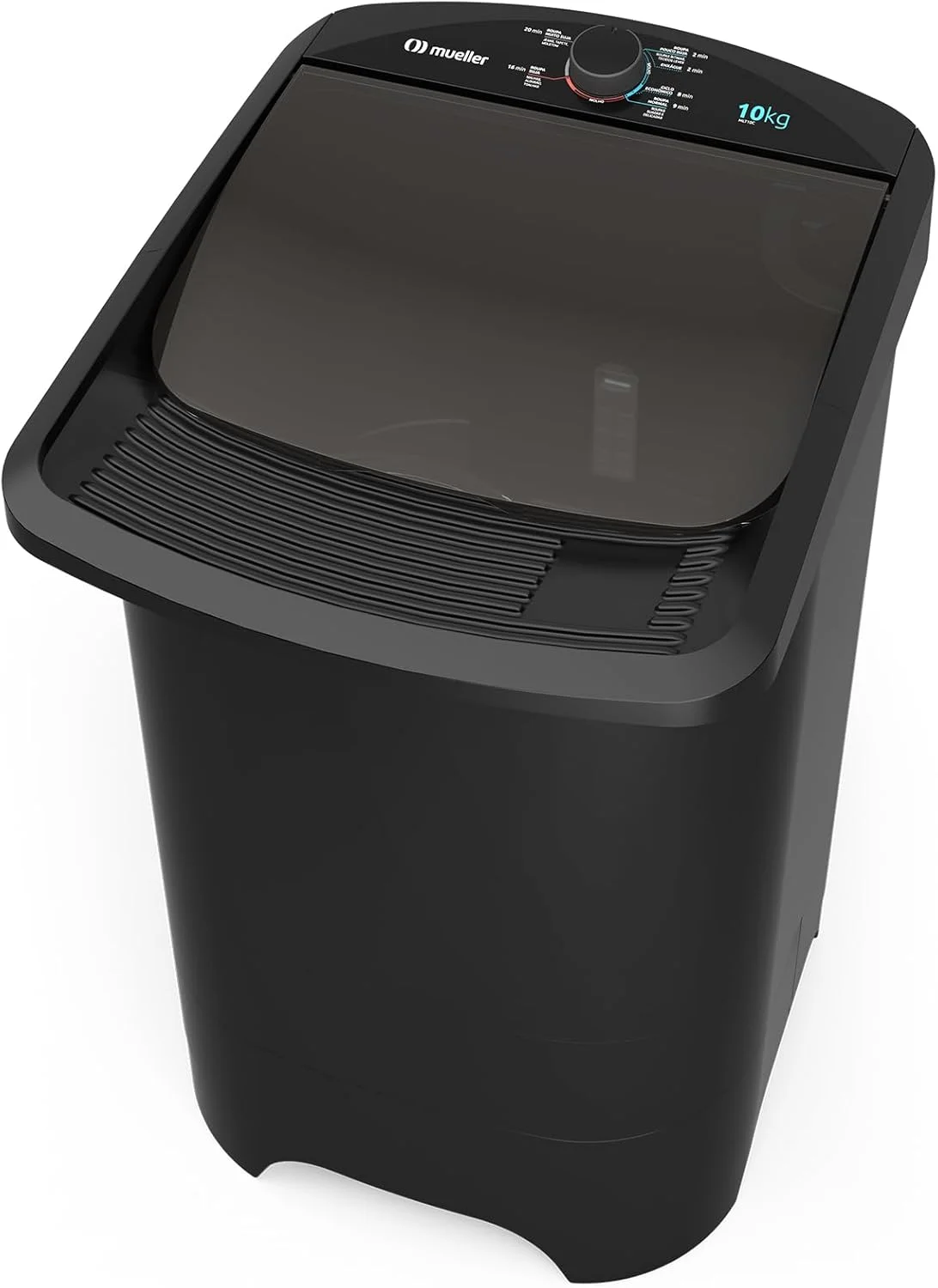 Mueller Máquina de Lavar Roupa Semiautomática Tanquinho 10 kg com Superesfregador Preto 127V MLT10C