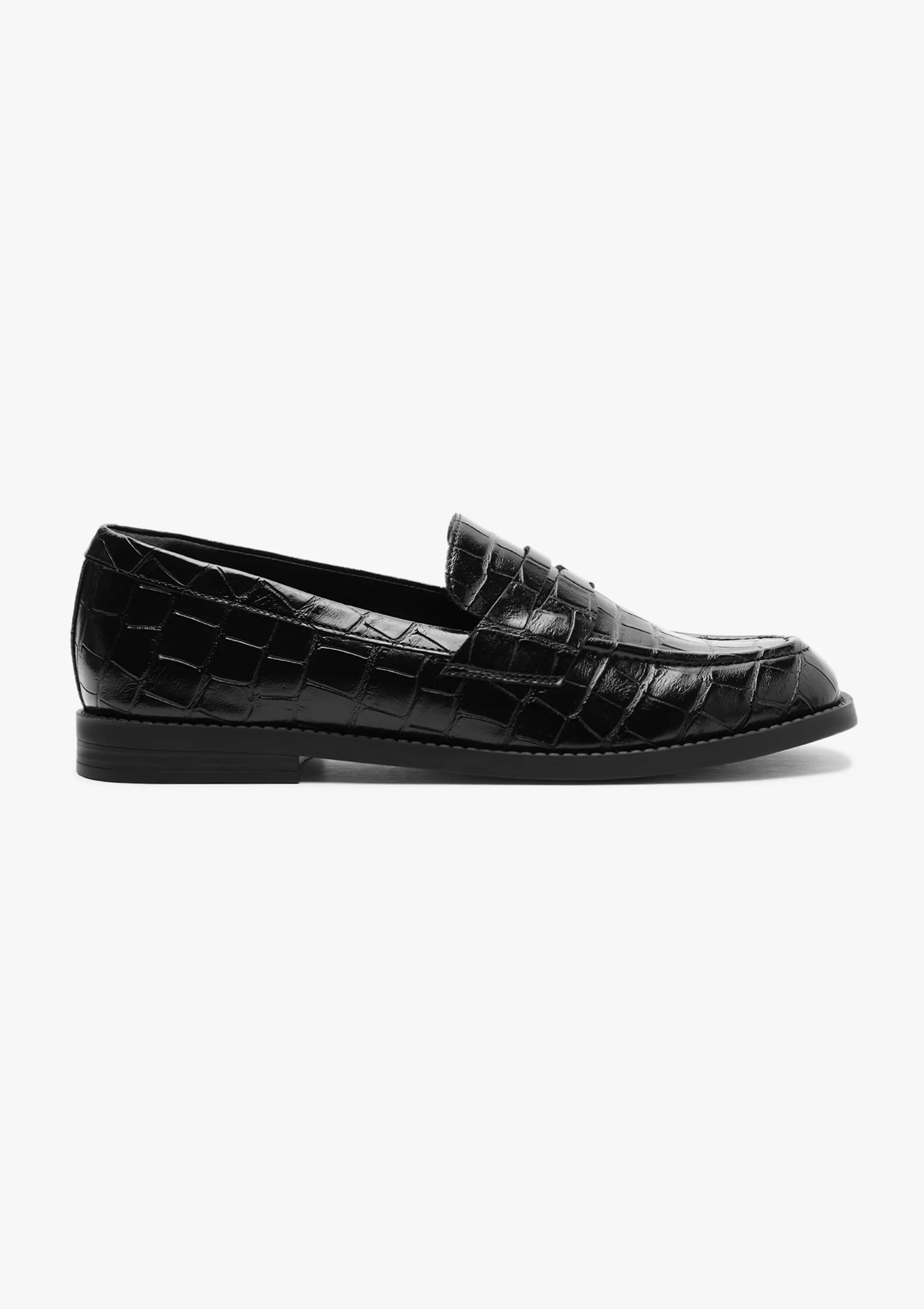 Mocassim Feminino Croco - Preto