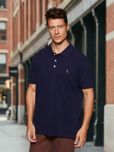 Camisa Masculina Polo Piquet Básica Em Algodão Reserva Marinho N/a M Lisa