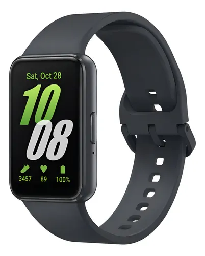 Relógio Smartband Samsung Gal.fit 3 Sm-r390 Grafite Grafite Liso Grafit Cinza-escuro