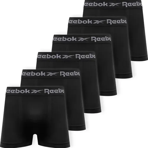Kit 6 Cuecas Boxer Reebok Microfibra Sem Costura Original