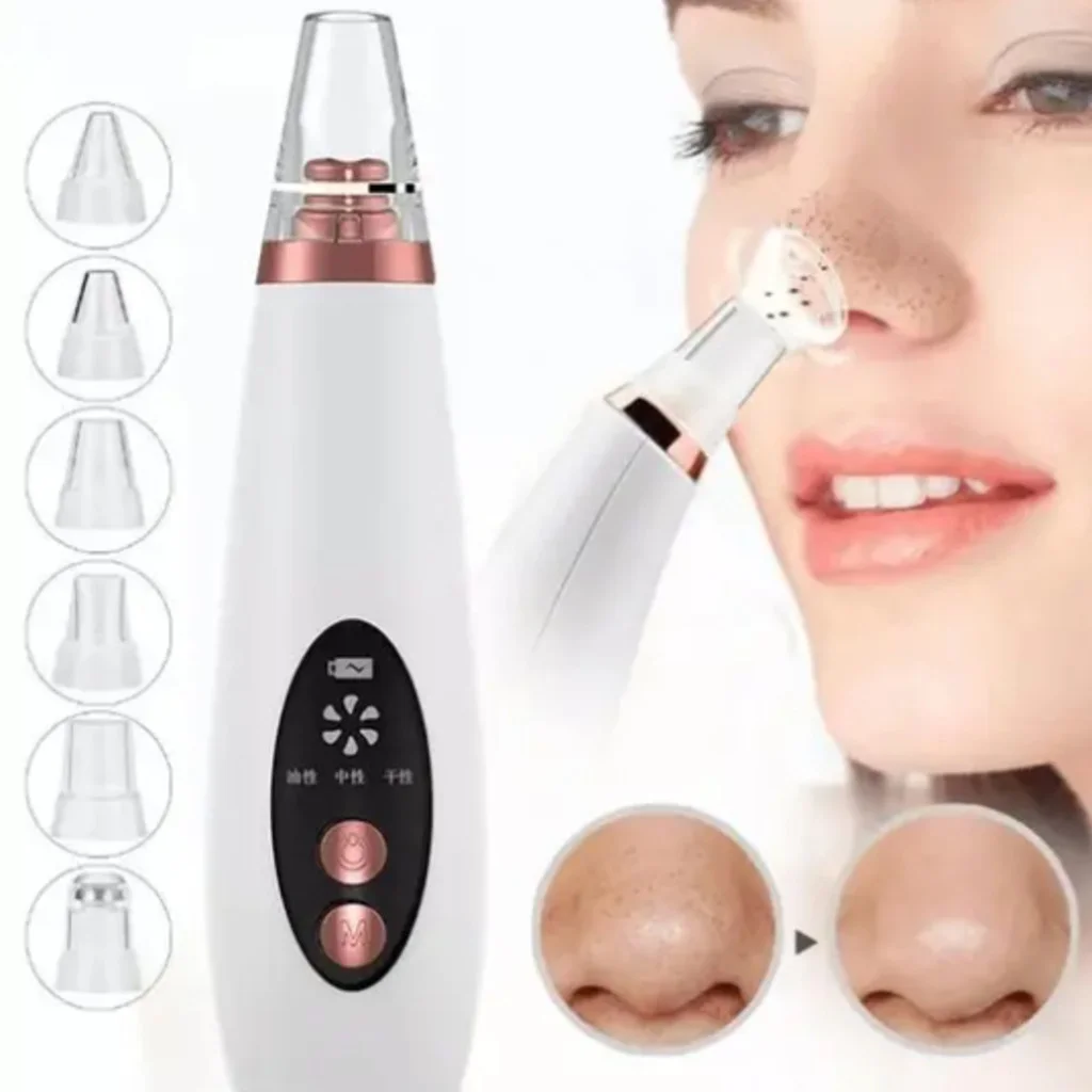Removedor De Cravos Espinhas Cleaning Sugador Poros Acne Sucção Usb Recarregável