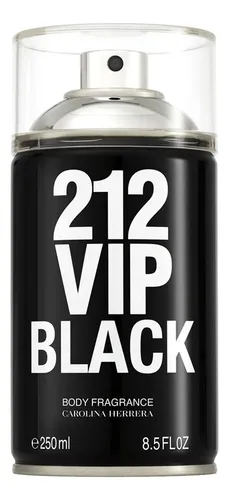 Body Spray Carolina Herrera 212 Vip Black Masculino 250 Ml