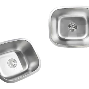 Cuba De Embutir Basic 42x36cm Em Aço Inox Acetinado Com Válvu