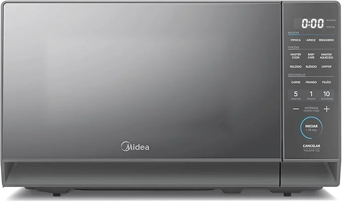 Micro-ondas 20L Prata Porta Espelhada MasterCook Midea 220V