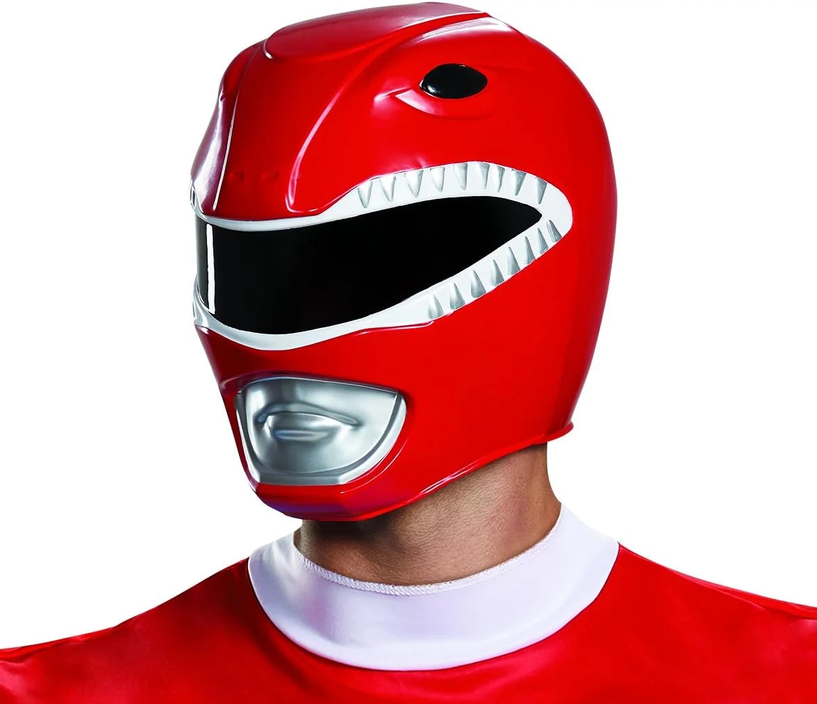 Capacete Masculino Adulto Ranger Vermelho da Disguise