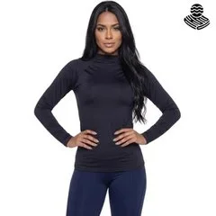 Blusa Térmica Aveludada Proteção UV Vekyo Manga Longa Frio Segunda Pele Grossa Musculação Treino
