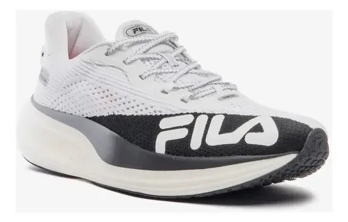 Tenis Masculino Fila Racer Speedzone Lisa Branco/preto/cinza 39 Br
