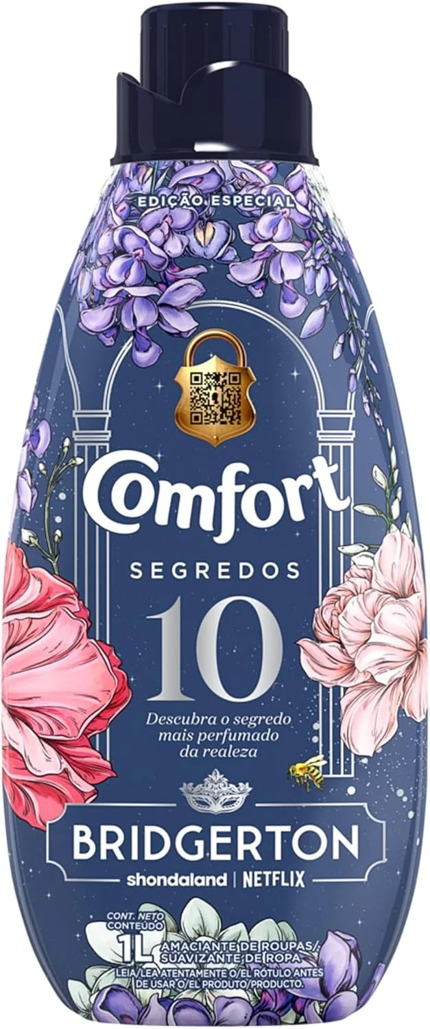 Comfort Amaciante Concentrado Bridgerton 10 Segredos 1L Edição Especial