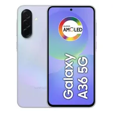 Smartphone Samsung Galaxy A36 5g 128gb 6gb Ram Câmera Tripla De Até 50mp Selfie De 12mp Ip67 Super Amoled 6.7'' Nfc Recursos Ai Android E Segurança Snapdragon - Violeta