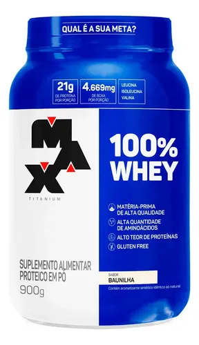 100% Whey Protein Concentrado 900g Baunillha Baunilha