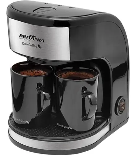 Cafeteira Duo Coffee 450w 2 Bicos Britânia Cor Preto 220v