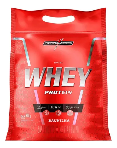 Nutri Whey Protein Baunilha Refil 900g Integral Médica