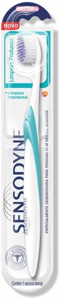 Sensodyne Escova de Dente Extra Macia, Limpeza Profunda, para Dentes Sensíveis, Limpeza Interdental