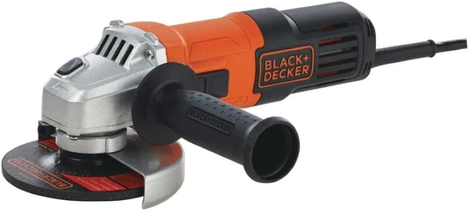 BLACK+DECKER Esmerilhadeira Angular 115mm, Lixadeira com Potência de 650W, Acompanha Disco de Corte e Desbaste, Modelo G650K5, 110V