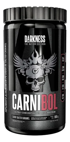Whey Proteína De Carne Carnibol Salted Caramel 900g Darkness Caramelo Salgado