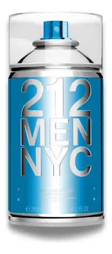 Body Spray Carolina Herrera 212 Men Nyc Body Fragrance 250 Ml