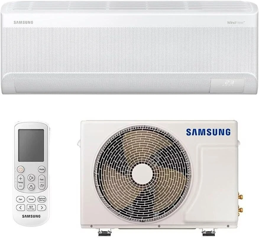 Samsung Ar-condicionado Split Inverter WindFree AI 12.000 BTUs Frio Sem Vento AR12DYFAAWKNAZ 220V
