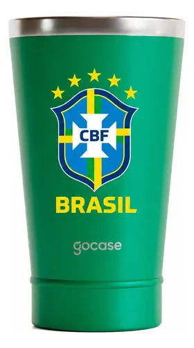 Copo Térmico Gocase Copa Mundo Brasil Cbf Inox Verde 470ml Verde Brasil / Cbf