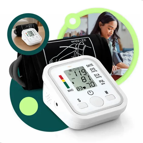 Aparelho Medidor De Pressão Arterial Aferidor Monitor Digital Uso Doméstico Automático Residencial Pressão De Braço... Branco