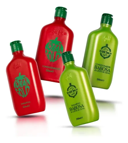 Combo Shampoo E Condicionador Morangold E Babosa 4 Itens