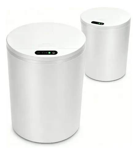 Lixeira Inteligente Automático 16l Para Casas Cozinhas Banho Branco