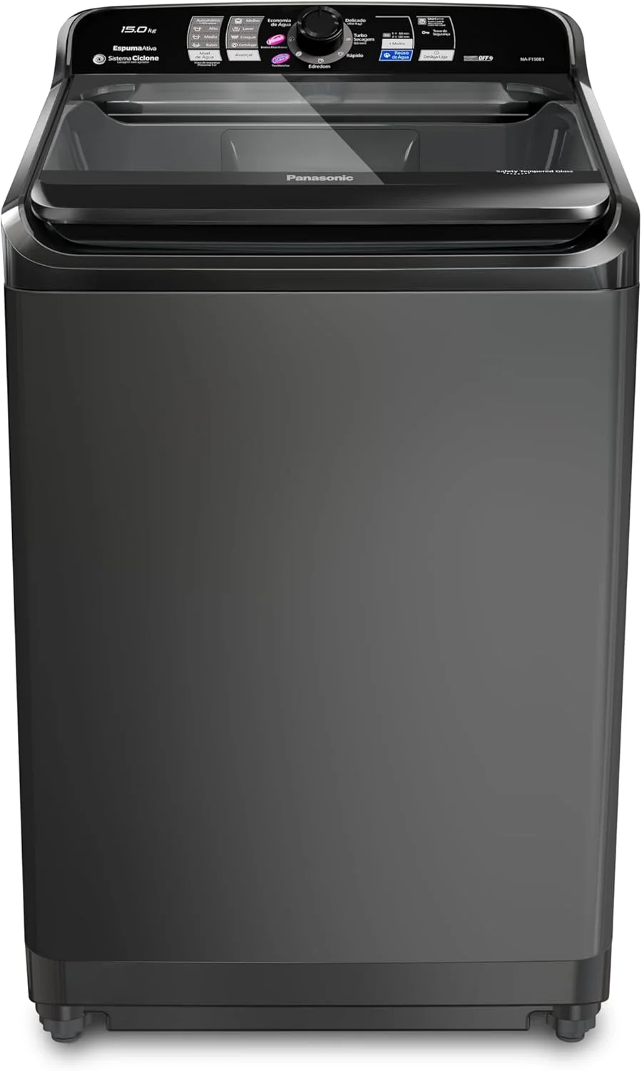 Máquina de Lavar Panasonic 15kg Titânio 127v NA-F150B1T
