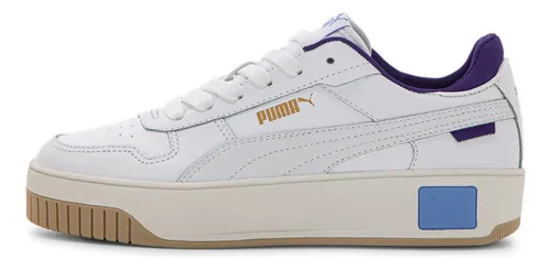 Tênis Carina Street Bdp Puma Branco E Roxo Liso 37 Br
