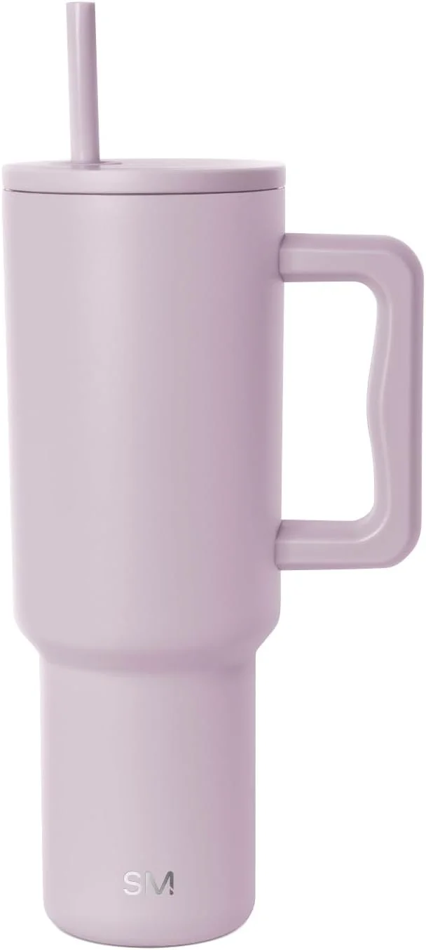 Copo térmico com tampa e canudo Simple Modern Trek, 1,18 L, Lavender Mist