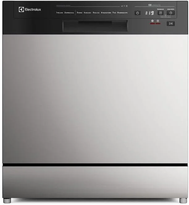 Electrolux Lava-Louça Electrolux 8 Serviços Inox com Programa Lava & Seca 50 min (LS08E) 220V