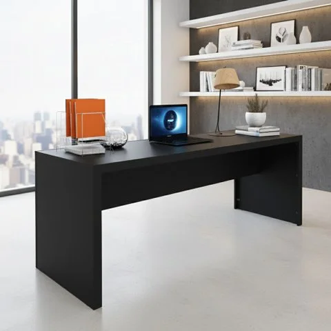 Escrivaninha Mesa Escritório ME4185 2 Lugares 180cm Branco