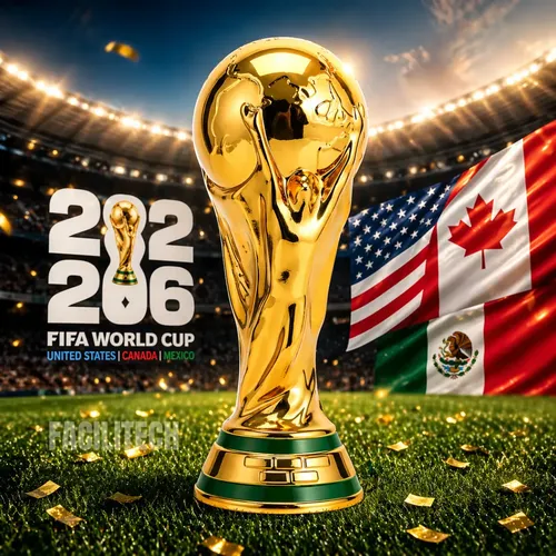 Taça Troféu Copa Do Mundo 2026 Réplica Dourada Decoração Futebol Brasil