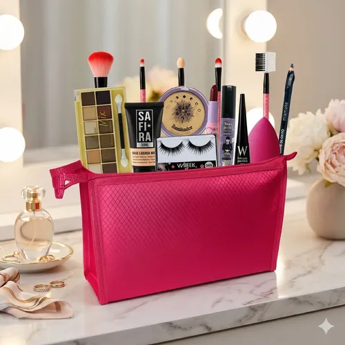 Kit De Maquiagem Completo Necessaire  Pinceis Promoção Top Pele Morena