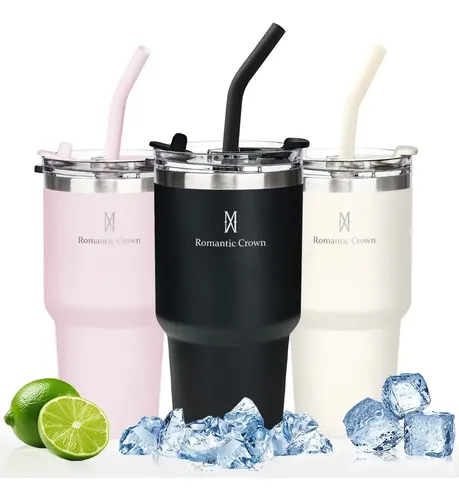 Copo Térmica 600ml Inox Anti-vazamento Para Café/chá/bebidas Preto Lisa
