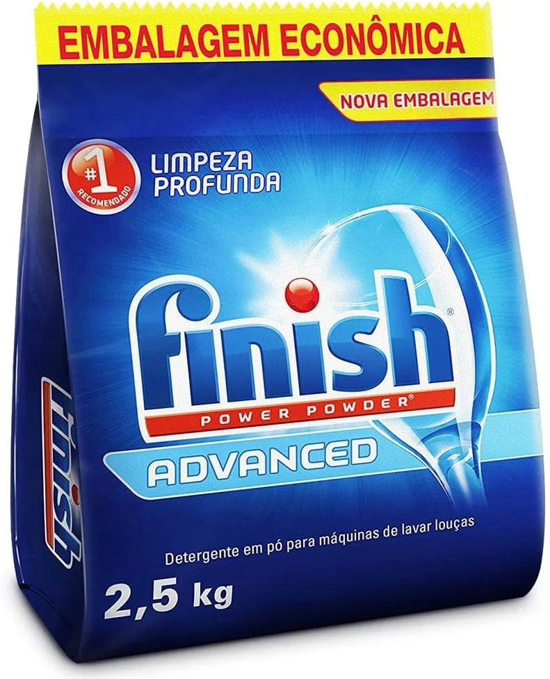 Finish Power Powder Advanced Detergente para Lava Louças em Pó 2,5kg