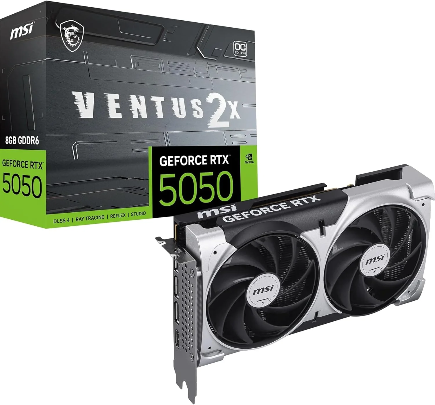 GPU NV RTX5050 8GB GDDR6 128BITS VENTUS 2X OC MSI 912-V538-010