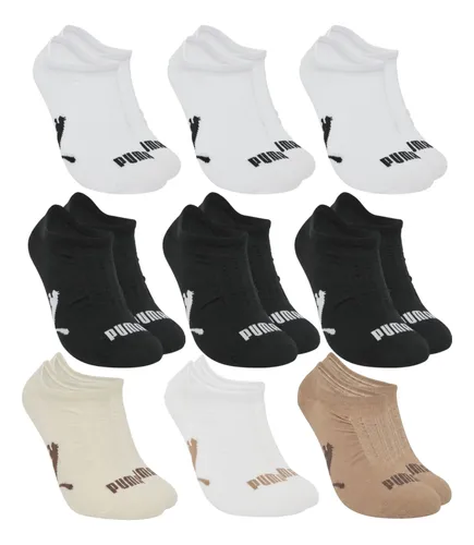 Kit 9 Pares Meias Invisível Puma Sapatilha Soquete Original