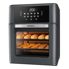 Fritadeira Air Fryer Oven Afon12lfg 12l Digital 2000 Mondial Cinza 110v
