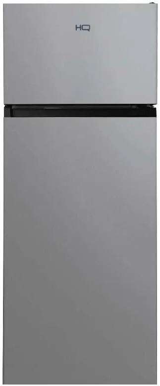 Geladeira Refrigerador HQ 230 Litros Duplex Defrost, Baixo Consumo A+++ Preto/Cinza HQ-230RDFS (110, Volts)