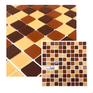 Pastilhas de Vidro Terracota Mix Brilhante 30x30cm