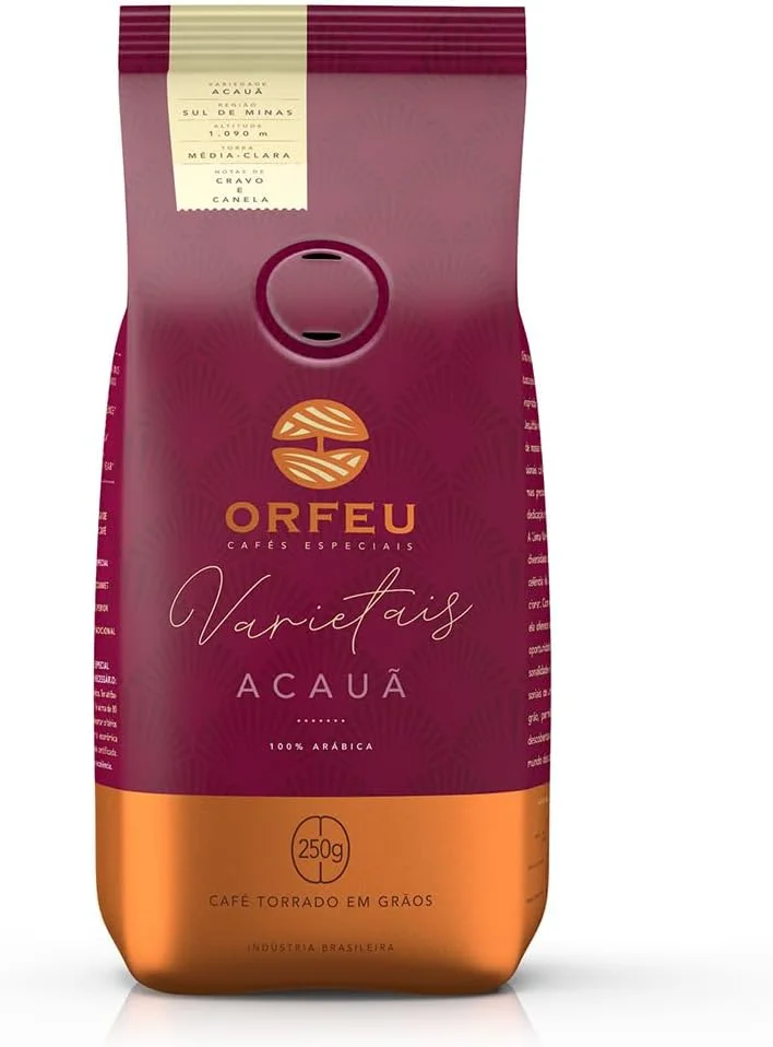 Café Acauã Orfeu em Grãos, 100% Arabica 250g