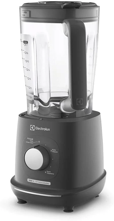 Electrolux Liquidificador 1000W 2,7L com TriForce, 5 Velocidades, Lâminas TruFlow, Função Pulsar 3 em 1 Cinza EBL1000 127v