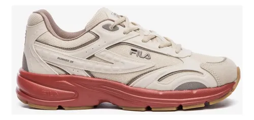 Tênis Masculino Runner 2k Se Fila Bege/oliva/marrom Avermelhado Lisa 42 Br