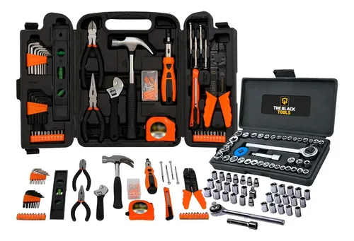 Maleta Estojo Kit Caixa Jogo Ferramentas Completa Preto