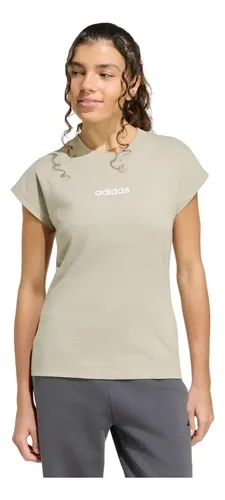 Camiseta Essentials Linear De Algodão adidas Marrom M